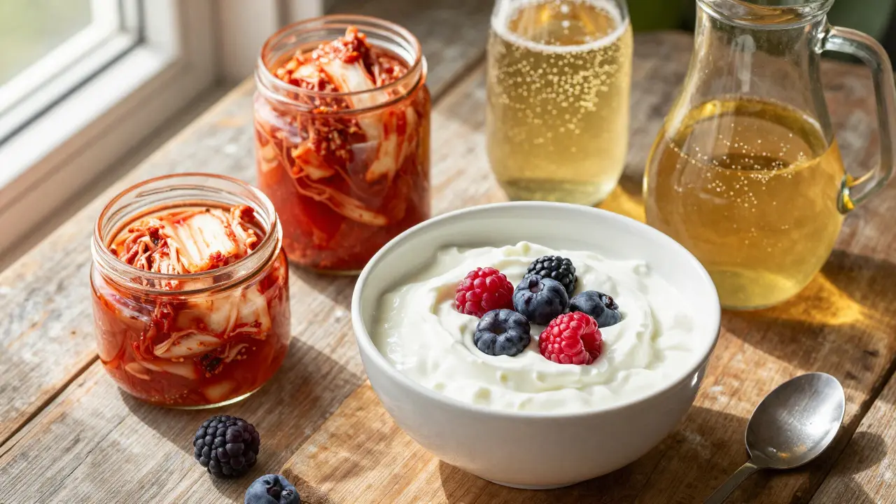 V čem je nejvíc probiotik? Kompletní přehled zdrojů pro zdraví střev