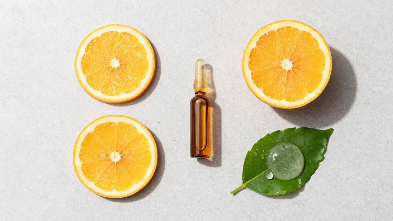 Ingredience péče o pleť: vitamin C, retinol a voda