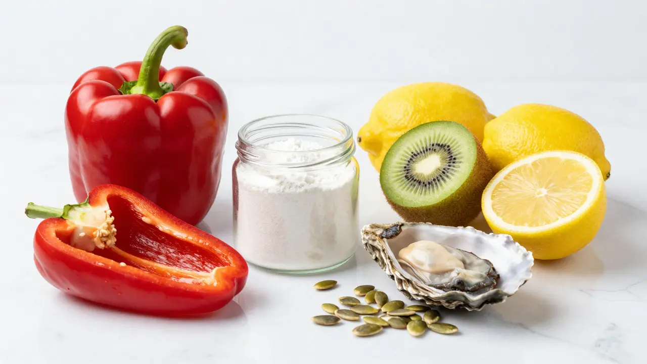 Suroviny pro tvorbu kolagenu: paprika, kiwi a želatina