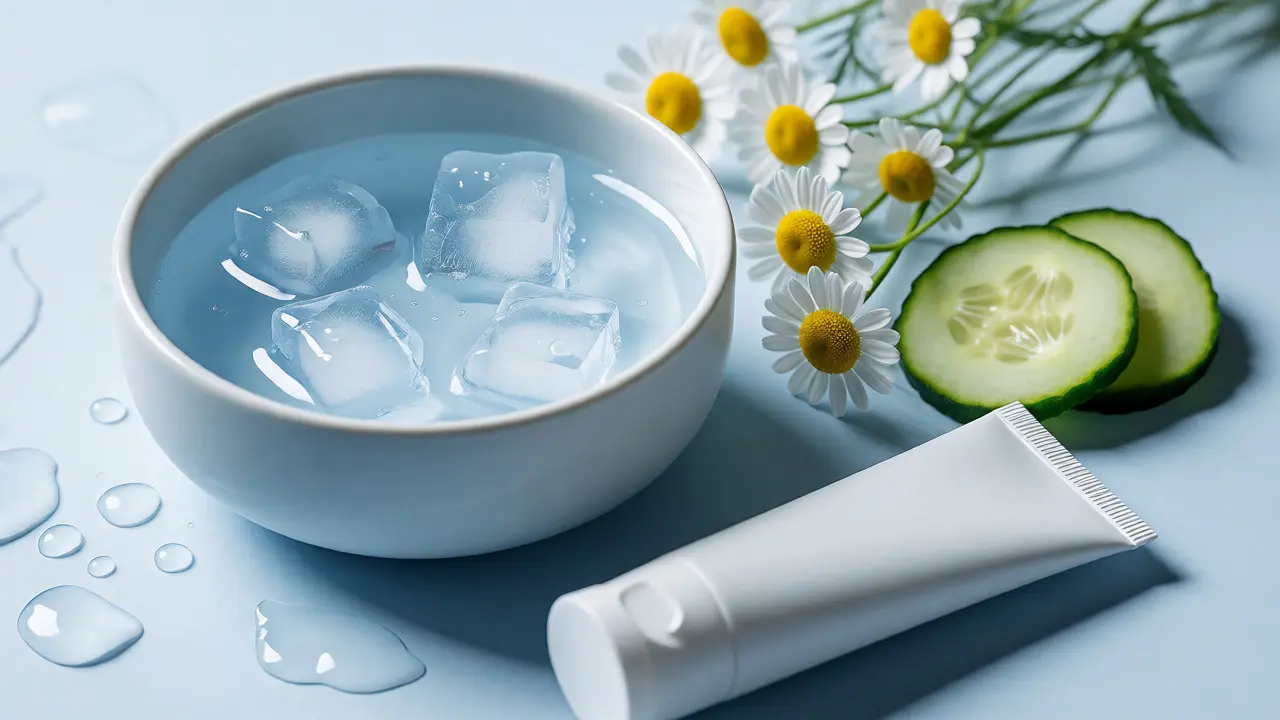 Chladivá maska a uklidňující ingredience pro citlivou pleť