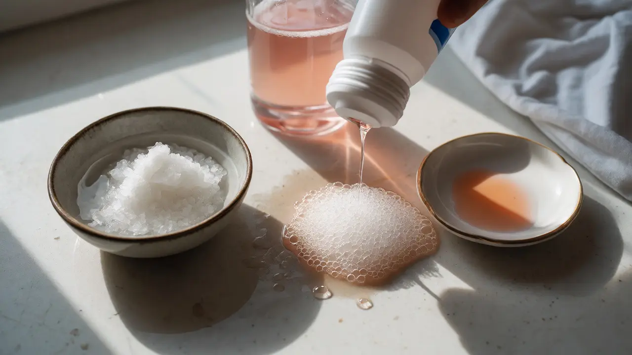 Domácí metody na krev: sůl, peroxid vodíku a enzymy
