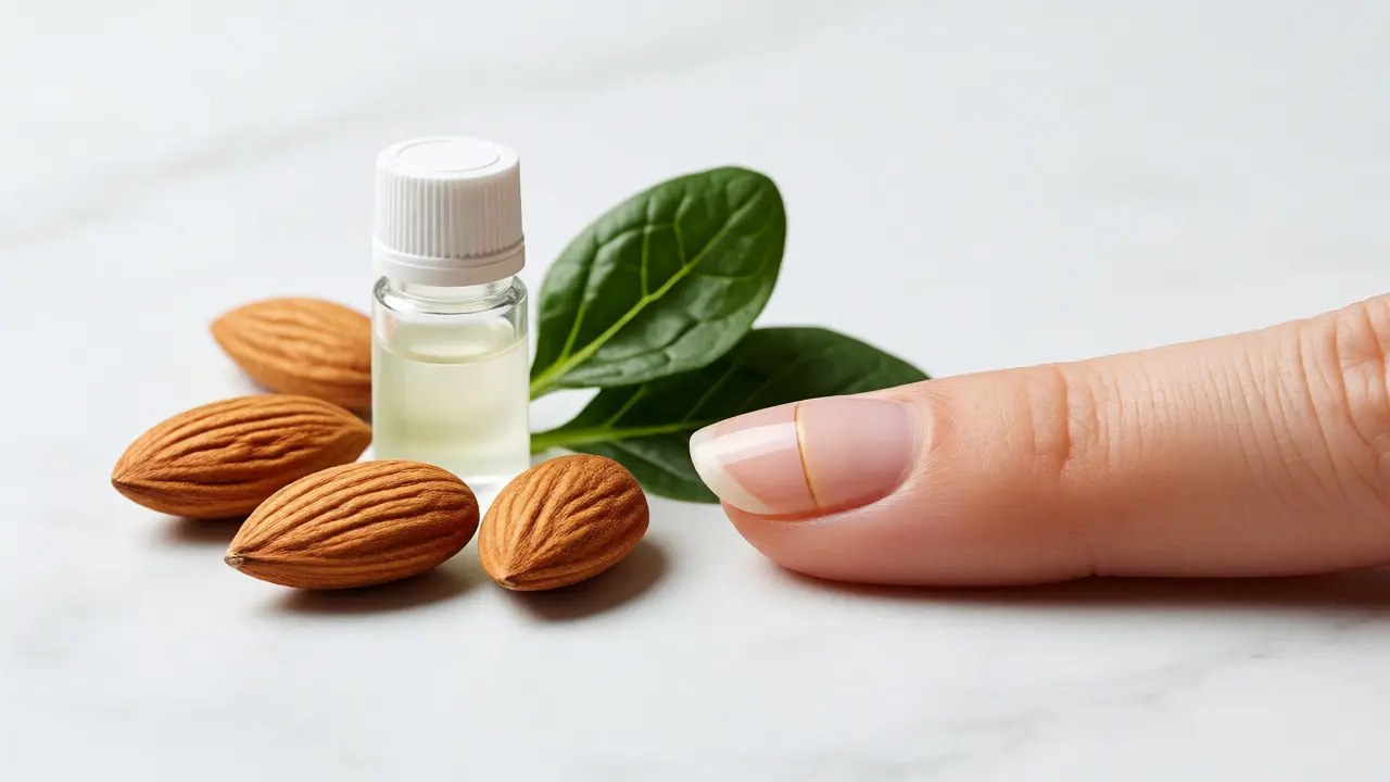 Zdravý rostoucí nehet vedle zdrojů biotinu a zinku pro regeneraci